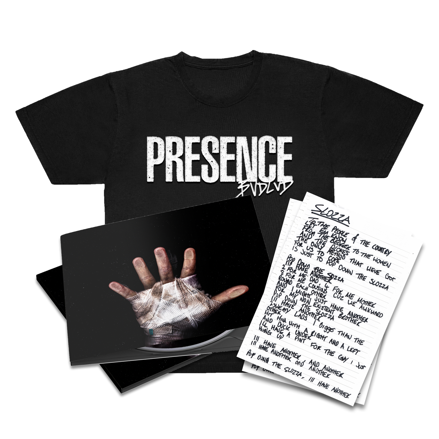 T-SHIRT & CD BUNDLE (FREE LYRIC SHEET) PRE-ORDER